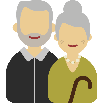 couple senior propriétaire non occupant