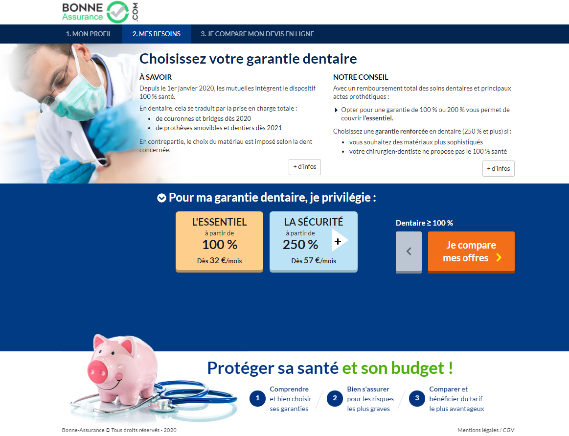 comparateur mutuelle mes besoins dentaire